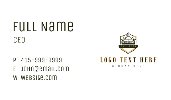 Royal Luxury Car Transportation Business Card Design Image Preview