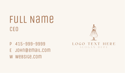 Feminine Fashion Garment Business Card Image Preview