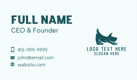 Stretching Pet Dog  Business Card Image Preview