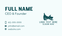 Stretching Pet Dog  Business Card Design