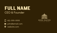 Renaissance Roman Temple Business Card Image Preview