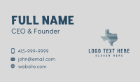 Abstract Texas Map Business Card Preview