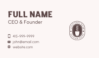 Coffee Shop Wordmark  Business Card Design