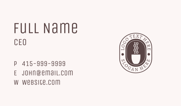 Coffee Shop Wordmark  Business Card Design Image Preview