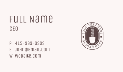 Coffee Shop Wordmark  Business Card Image Preview