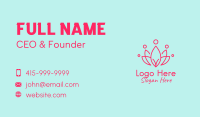 Red Flower Crown  Business Card Image Preview