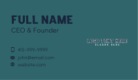 School Varsity Wordmark Business Card Image Preview