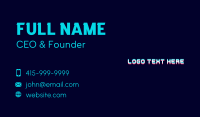 Glitch Gaming Wordmark Business Card Image Preview