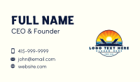 Sunset Beach Resort Business Card Design