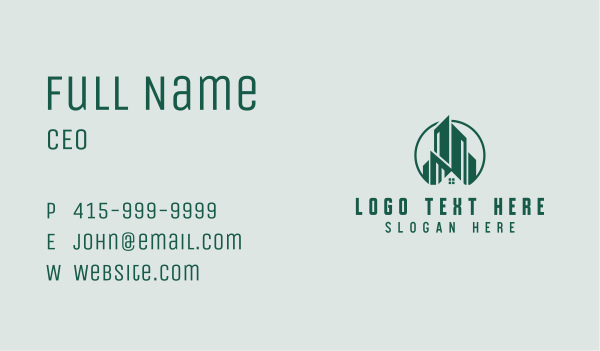 Real Estate Building Property Business Card Design Image Preview