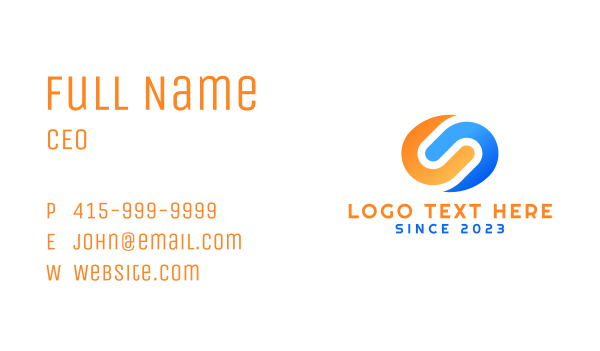 Digital Technology Lettermark Business Card Design Image Preview