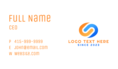Digital Technology Lettermark Business Card Image Preview