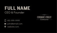 Gothic Calligraphy Wordmark Business Card Image Preview