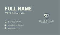 White Skull Shield Business Card Image Preview