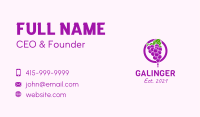 Grape Flavored Juice Business Card Image Preview