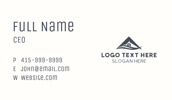 Residence Roofing Property Business Card Design Image Preview
