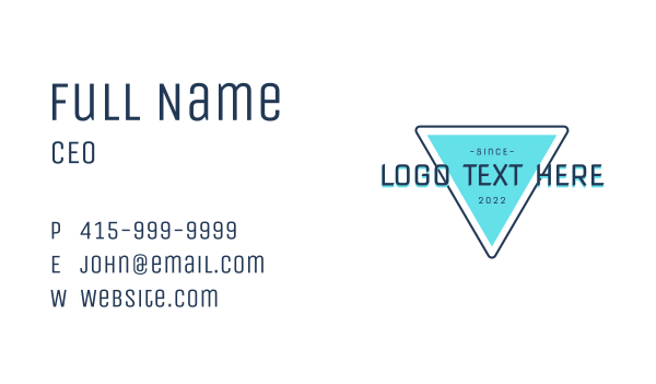 Triangle Gamer Technology  Business Card Design Image Preview