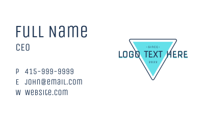 Triangle Gamer Technology  Business Card Image Preview