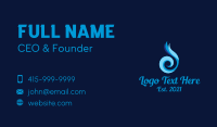 Blue Water Element Business Card Design