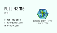 Religious Cross Stained Glass Business Card Image Preview