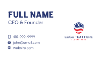  USA Flag Shield Business Card Preview