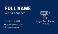 White Electric Drill Business Card Image Preview