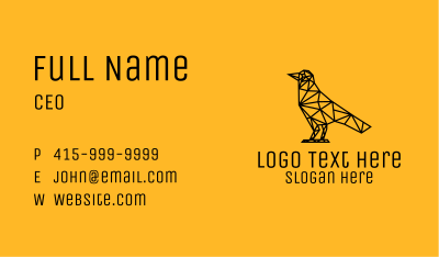 Simple Bird Line Art Business Card Image Preview