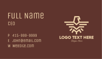 Brown Tribal Eagle Business Card Image Preview