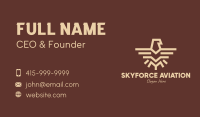 Brown Tribal Eagle Business Card Image Preview