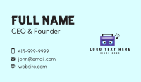 Radio Music Mascot  Business Card Design