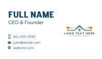 Drill Roofing Construction Business Card Preview