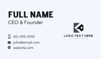 Professional Brand Star Letter K Business Card Image Preview