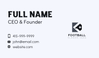 Professional Brand Star Letter K Business Card Design