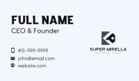 Professional Brand Star Letter K Business Card Image Preview