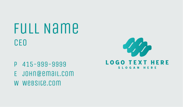 Creative Wave Business Business Card Design Image Preview