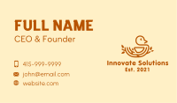 Brown Nest Bird  Business Card Image Preview