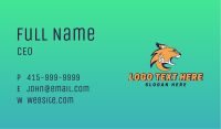 Wild Angry Cougar Business Card Image Preview
