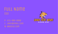 Wild Angry Cougar Business Card Image Preview