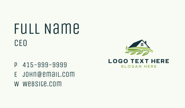 Landscaping Farm House Gardening Business Card Design Image Preview