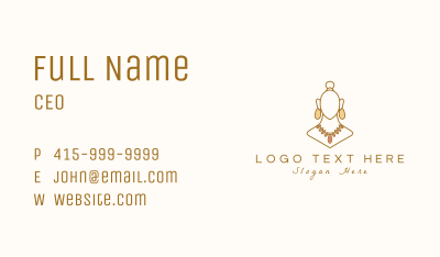Luxury Fashion Jewelry Business Card Image Preview