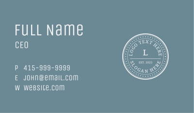 White Business Firm Business Card Image Preview