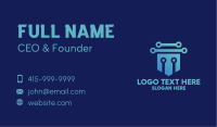 Blue Electrical Shield  Business Card Image Preview