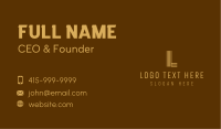 Modern Business Lettermark Business Card Image Preview