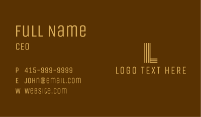 Modern Business Lettermark Business Card Image Preview