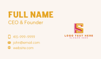 Stylish Studio Letter S Business Card Design