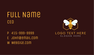 Honey Bee Apiary Business Card Image Preview