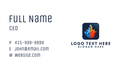 Fire Ice Element Business Card