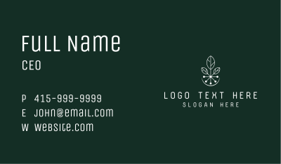 Natural Biotech Leaves Business Card Image Preview