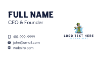 Spray Cleaner Janitor Business Card Image Preview