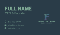 Modern Glitch Letter F Business Card Image Preview